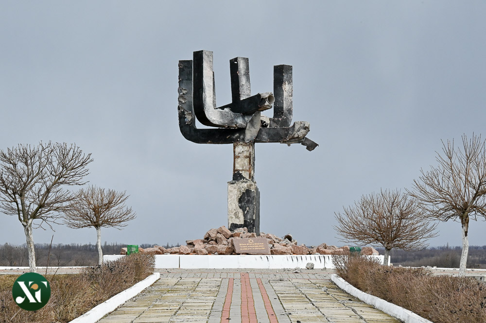 Разрушенный в результате российского нападения на Украину мемориал жертвам Холокоста в Харькове / times.kharkiv.ua.